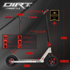 Terenowa Hulajnoga Wyczynowa Story Dirt Freestyle Scooter Czarno-Srebrny 89,9 cm