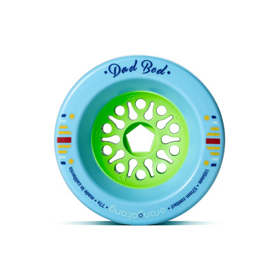 Orangatang Dad Bod Longboard Wheels Blue 105mm 77A