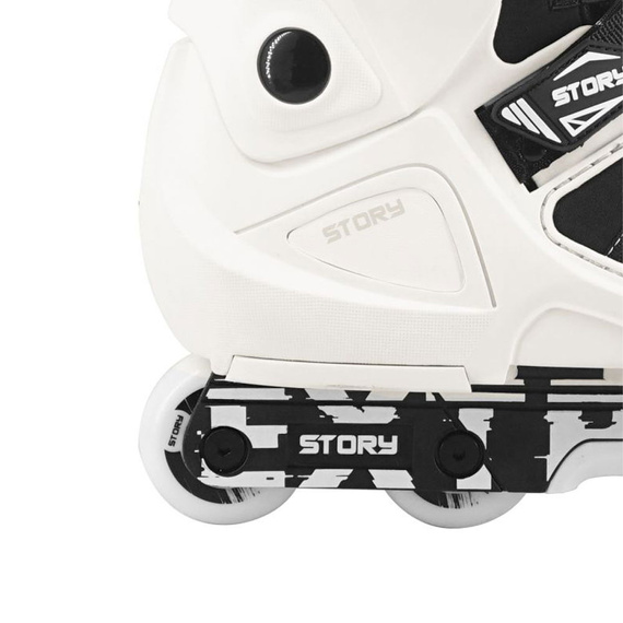 Rolki Agresywne Story Inline Aggressive Skates Biało-Czarny 