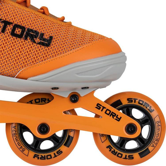 Łyżworolki Uniwersalne Inline STORY Vision Pomarańczowe