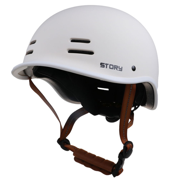 Kask Story Retro Certified Helmet Biały