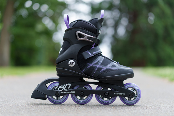 Kolečkové brusle K2 Alexis 80 Pro černo-fialové
