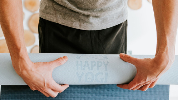 Happy Yoga mat TPE 6mm ECO protiskluzová růžová