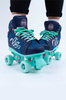 RIO ROLLER LUMINA QUAD SKATES Navy-Mint brusle