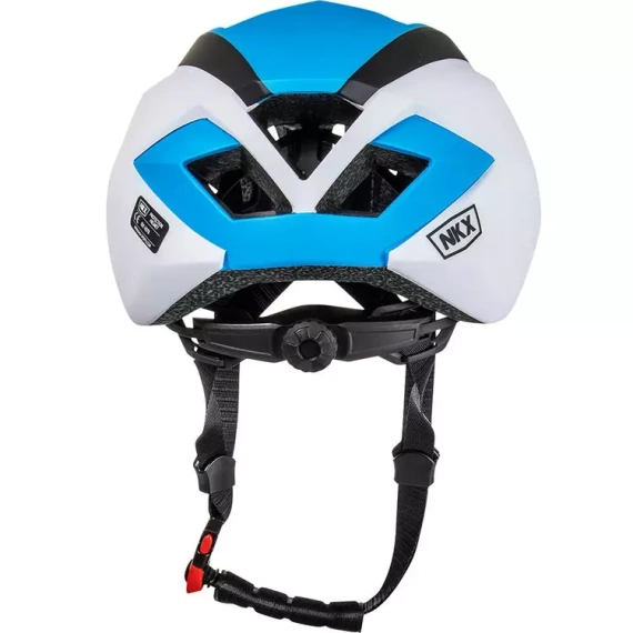NKX Městská cyklistická přilba bílá/modrá L/XL