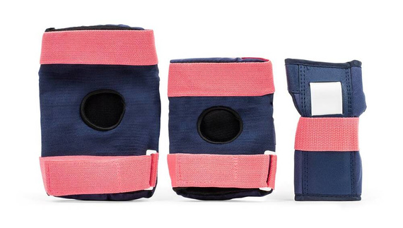 Sada chráničů REKD Heavy Duty Triple Pad Set L Blue-Pink
