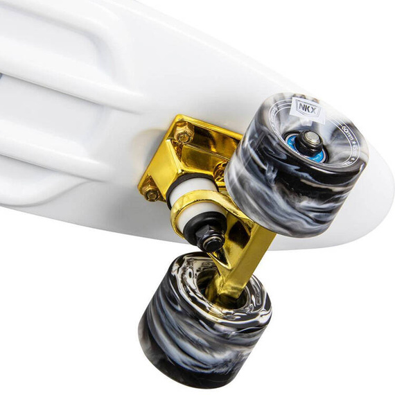 NKX Deluxe 22" liščí ohon bílý a zlatý