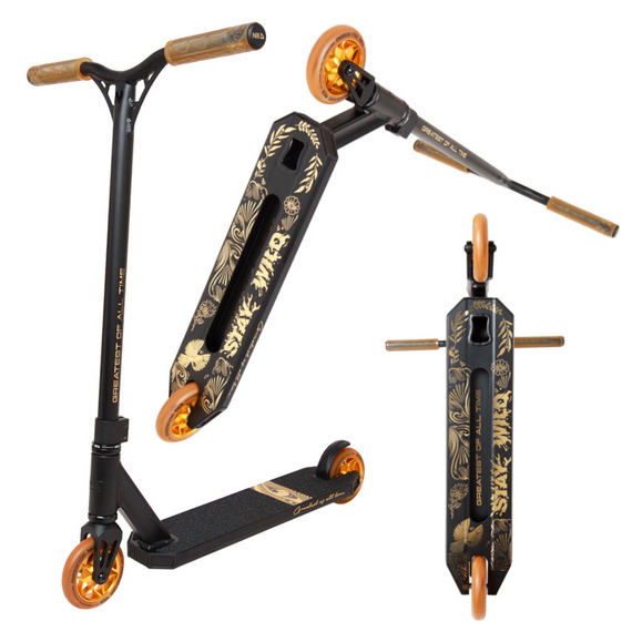 NKD GOAT Stunt scooter Black and gold wys. 83 cm