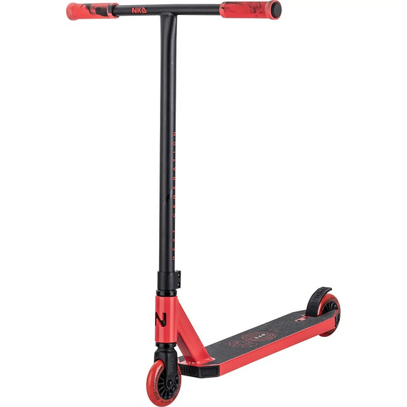 NKD Next Generation Červeno-černá vysoce výkonná hliníková koloběžka pro mladé jezdce. 79,4 cm