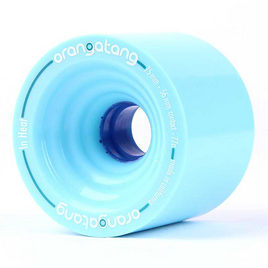 Orangatang In Heat Longboard Wheels Blue 75mm 77A