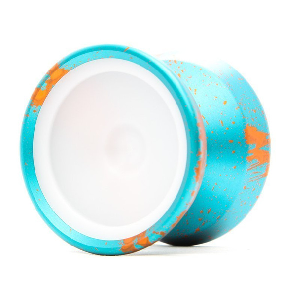 Kovové yoyo CzechPoint Pivot - Aqua Orange White