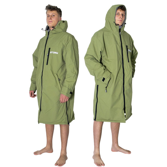 Poncho Ponczo Kurtka Story Change Robe  Army Green Wojskowa Zieleń