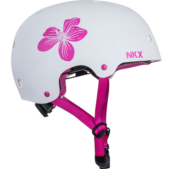 NKX Brain Saver Flower Pink Skateboardová helma