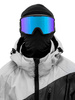 REKD Classic SnapFit Snow Goggle Kit Black/Chromatic Sapphire M/L snowboardové a lyžařské brýle