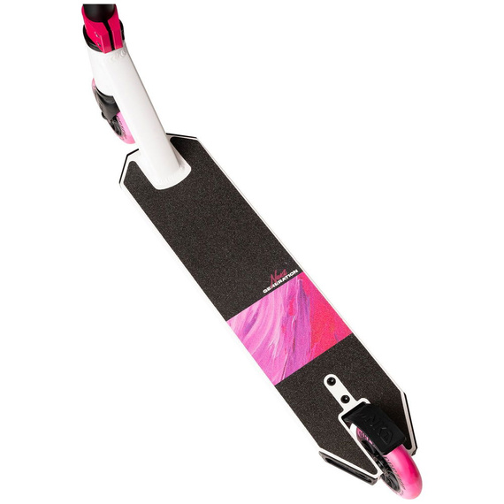 NKD Next Generation Lehká hliníková koloběžka pro mladé jezdce Bílo-růžová wys. 79,4 cm