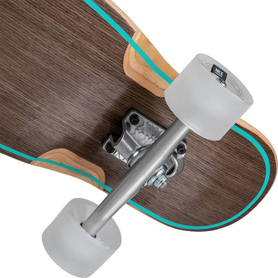 Longboard pro tanečníky NKX Geometric Walnut Green 117 cm