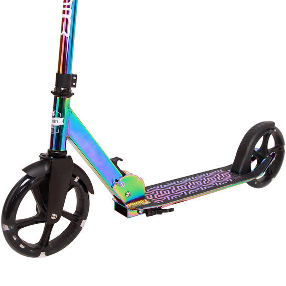 Přepravní koloběžka s velkými koly Story Urban GO! Lesklý neochromovaný LED