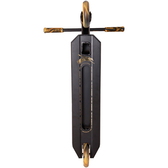 Hulajnoga Wyczynowa Aluminiowa Lekka dla młodych riderów NKD Next Generation Czarno-Złoty wys. 79,4 cm