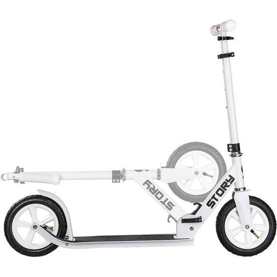 Rekreační koloběžka Story Civic Comfort White Nafukovací kola