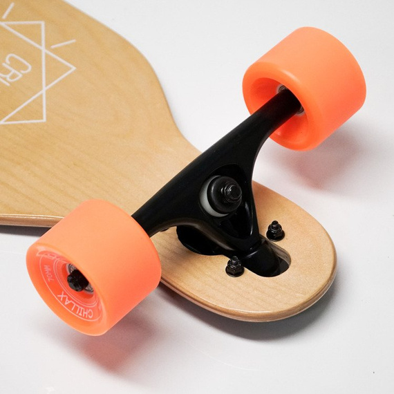 CHILLAX CADDY Drop-thru longboard PURPLE 104 cm + T-tool