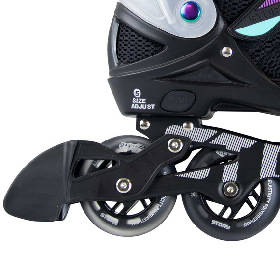 Story Motion Nastavitelné inline brusle Black-Transparent