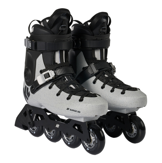 K2 Surge 80 Hardshell Rollers Black and Grey