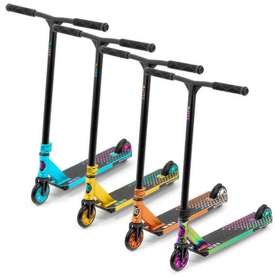 Dětská výkonná koloběžka SLAMM Assault oranžová 84 cm