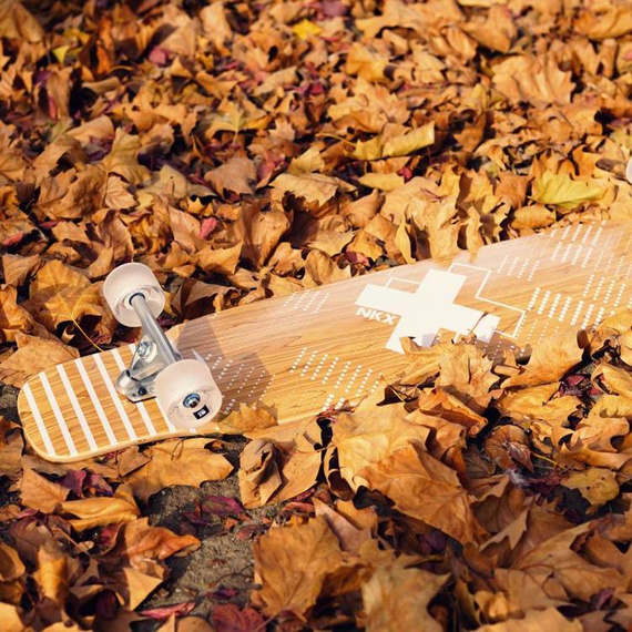 Longboard pro tanec NKX Vegas White 116 cm