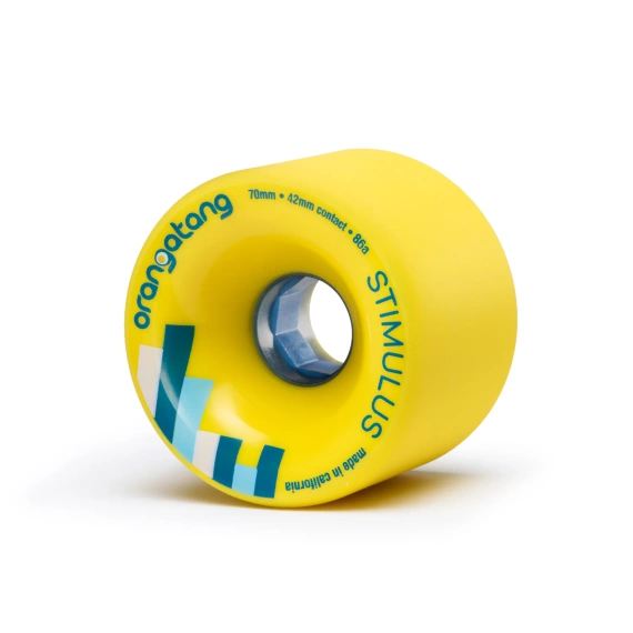 Orangatang Stimulus Longboard Wheels Yellow 70mm 86A