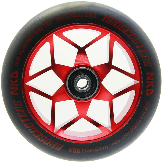 NKD Goat Stunt Scooter Wheels Black and Red 110 mm