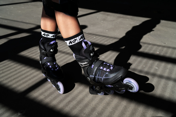 Kolečkové brusle K2 Alexis 80 Pro černo-fialové