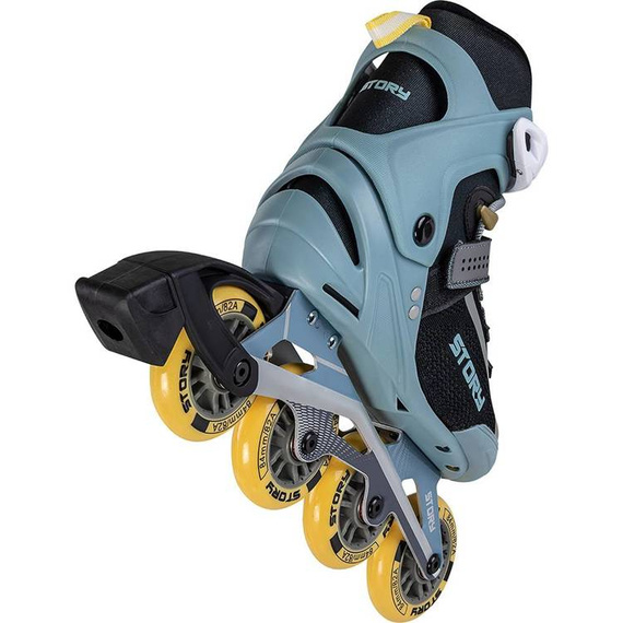 Rekreační kolečkové brusle Inline STORY Union Black and blue