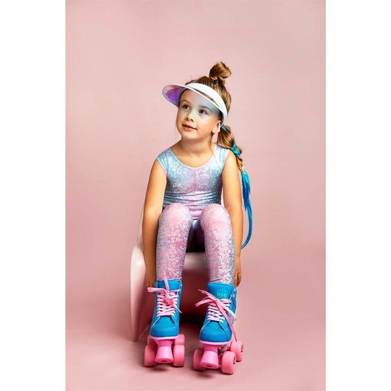 Wrotki RIO ROLLER LUMINA QUAD SKATES Niebiesko-Różowy