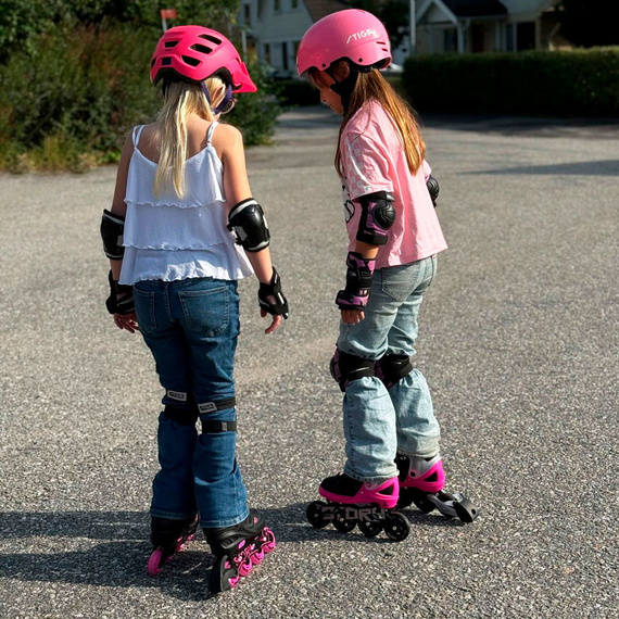 Rolki regulowane Story Motion Adjustable Inline Skates Czarno-Różowo-Czarny