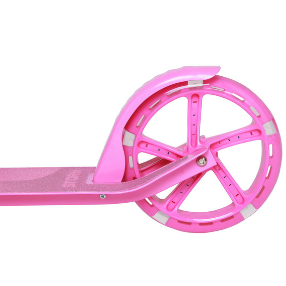 Přepravní koloběžka s velkými koly Story Urban GO! Růžová LED dioda