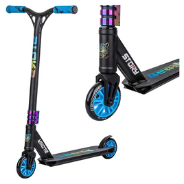 Dětská výkonná koloběžka Story Beast Black Neo wys. 76 cm