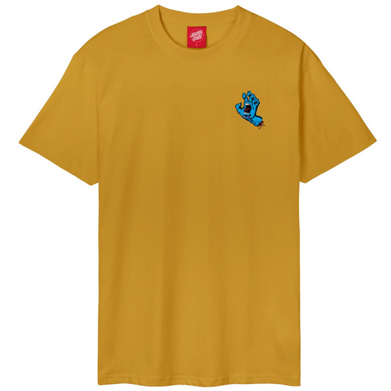 SANTA CRUZ Křičící ruka na hrudi Tričko Old Gold