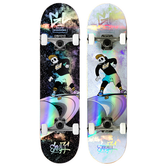 Skateboard Enuff Skully Hologram Complete Black 7.75"
