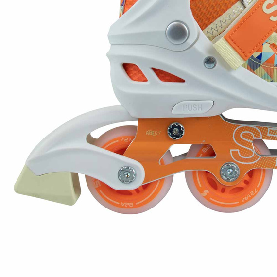 Rolki regulowane Story Spike Adjustable Inline Skates Pomarańczowy LED