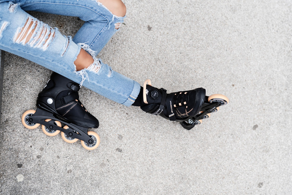 Kolečkové brusle K2 ALEXIS 80 BOA Černo-růžové