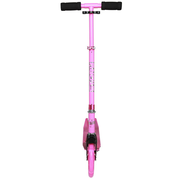 Přepravní koloběžka s velkými koly Story Urban GO! Růžová LED dioda