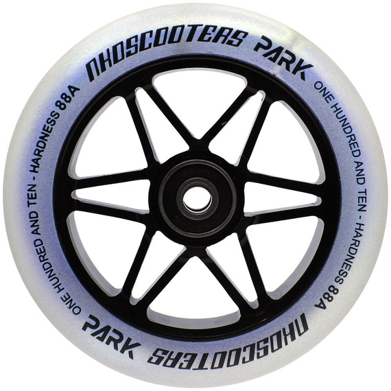 NKD Park Stunt Scooter Wheels Black and Silver 110 mm