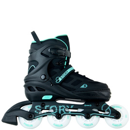 Story Fusion Nastavitelné inline brusle Mint LED