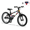 KUbikes 16L Superlight Kids Bike Black Comic Book