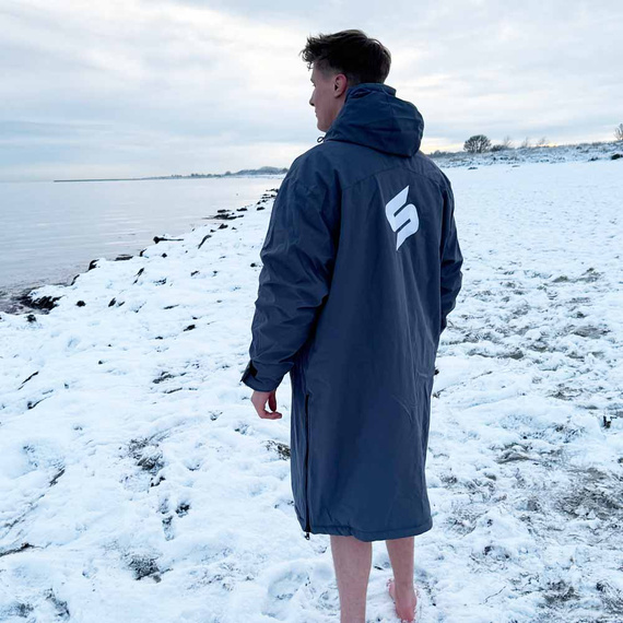 Poncho Ponczo Kurtka Story Change Robe Szary