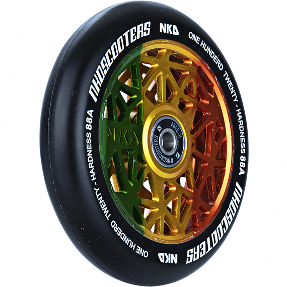 NKD Black Widow Black-Rasta 120 mm kolo koloběžky