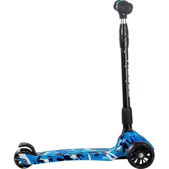 Příběh Lil Crazy Kids Transport Scooter Army Blue