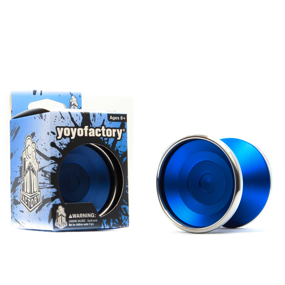 Kovové yoyo pro pokročilé uživatele YoYoFactory BiMetal Blue