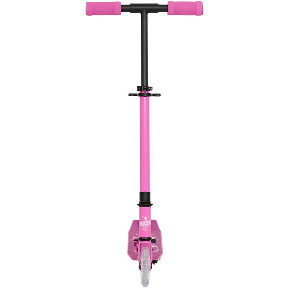 Městská koloběžka pro děti a mládež Story Wild Kids Pink LED wys. 73-85 cm