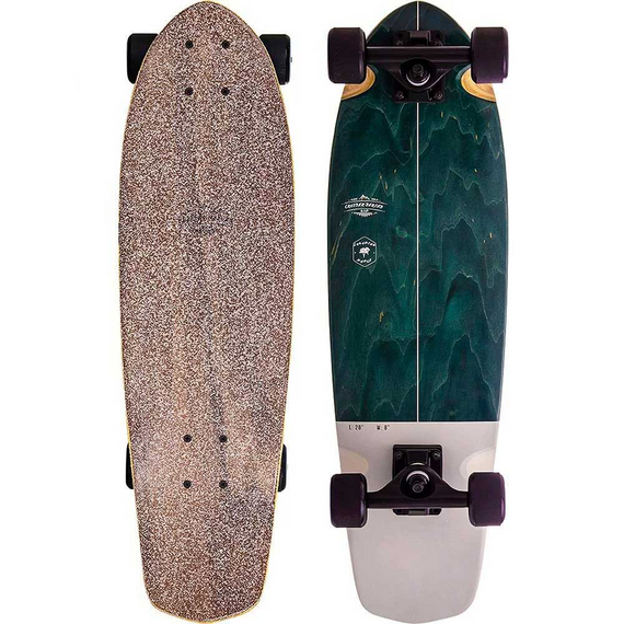 NKX Classic Cruiser Skateboard Green-Grey 28"